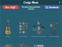 Tablet Screenshot of craigsmusic.co.uk